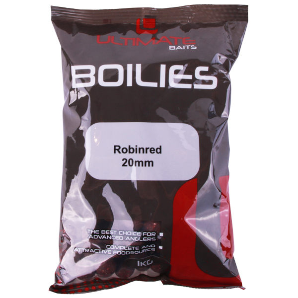 Ultimate Baits Boilies 20mm 1kg - Robinred