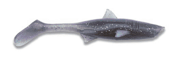 Shark Shad Lures Baby Shark 10cm, 8 stuks! - Ash