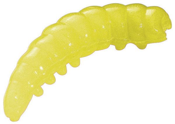 Berkley Powerbait Honey Worms, 55 stuks! - Hot Yellow