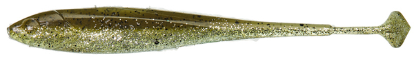 Illex Magic Finess Shad 4", 10 stuks! - Green Pumpkin