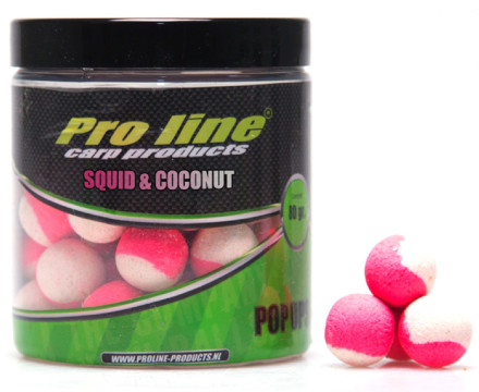Pro Line Dual Color Pop-Ups 12mm 200ml - Squid & Coconut