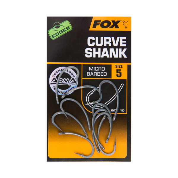 Fox Edges Curve Shank Hooks - Fox Edges Curve Shank Hooks Size 5 micro barbed