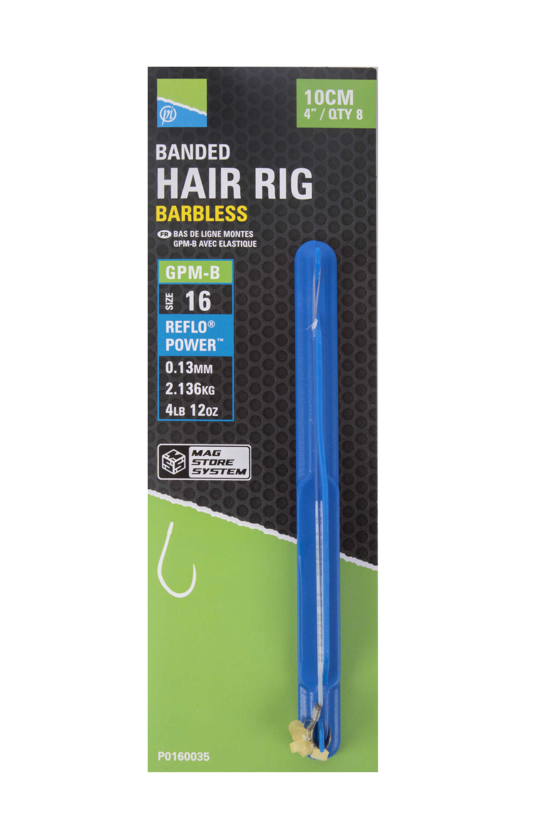 Preston GPM-B Banded Hair Rigs 10cm (8 stuks)