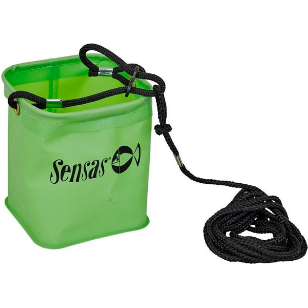 Sensas Waterproof Green Bucket with Cord