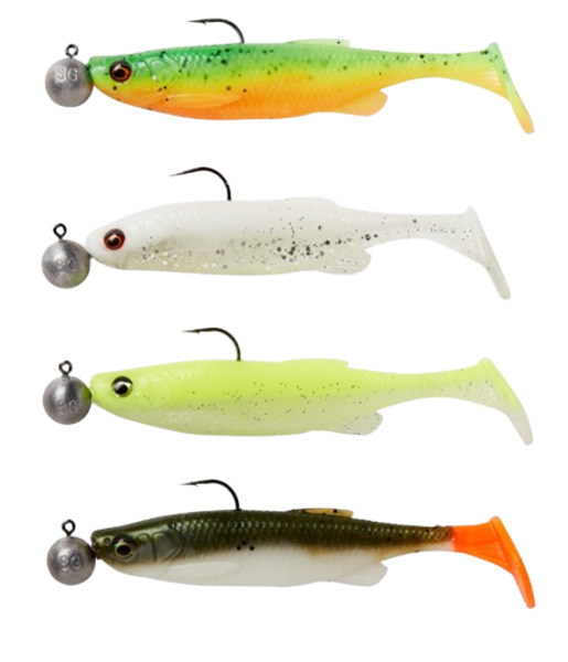 Savage Gear Fat Minnow T-Tail Rtf S Shad 13cm (20g) (4 Stuks) - Darkwater Mix