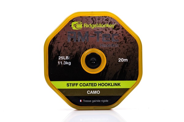 RidgeMonkey RM-Tec Stiff Coated Hooklink - Camo