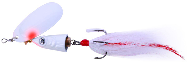 Ultimate Complete Predator Spin & Jig Set - Ultimate Bucktail Spinner, White Fish