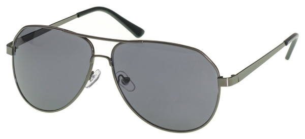 AZ-Eyewear Polarized Pilot Sunglasses - Pilot 4, Grey metal frame/grey lenses