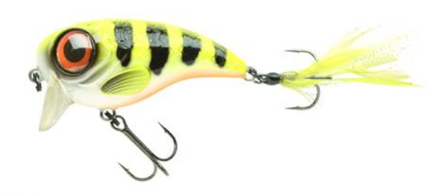 Spro Fat Iris 80 + Spro Stainless Wire Leaders - Hot Perch