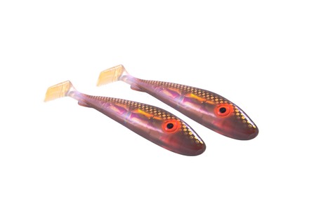 Svartzonker UV Series McRubber Jr Brown Back UV Shad 17cm (47g) (2 Stuks)