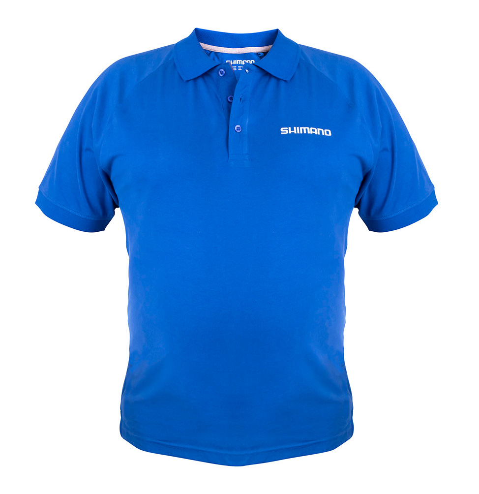 Shimano Short Sleeve Polo Blue