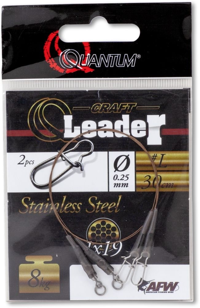 Quantum Q-Leader Stainless Steel Camo Steel 60cm (2stuks)