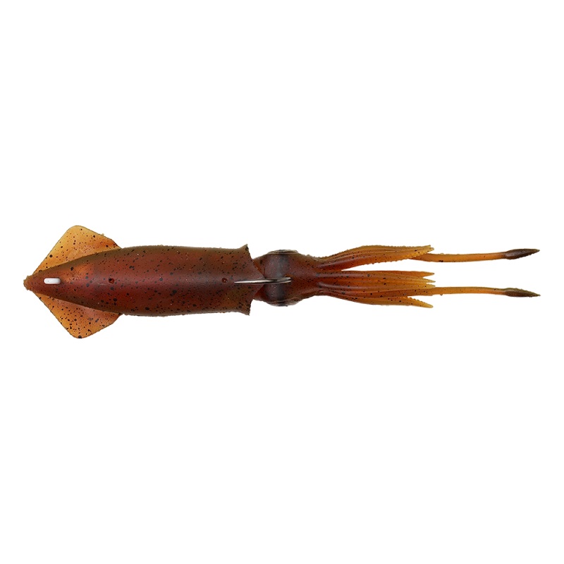 Savage Gear 3D TPE Swim Squid 12,5cm 25gr Sinking (2 stuks) - Red/Brown
