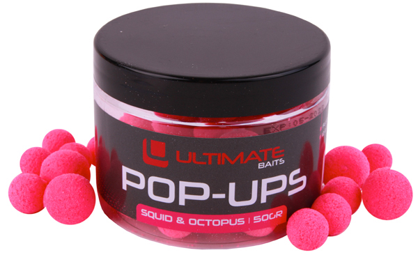 Ultimate Chod Rig Pack - Ultimate Baits Fluo Pop Ups, Pink Squid & Octopus