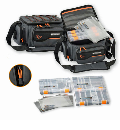 Savage Gear System Box Bag Medium (3 Boxes & PP Bags)