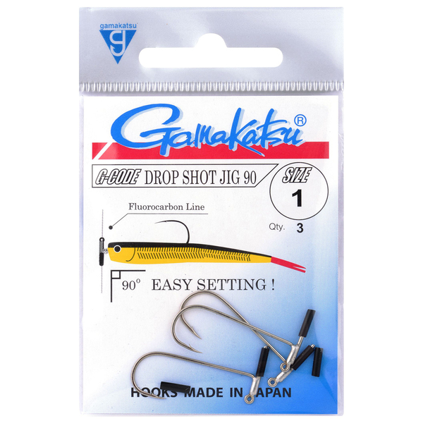 Gamakatsu Dropshot Jig 90, haakmaat 1 (3 stuks)