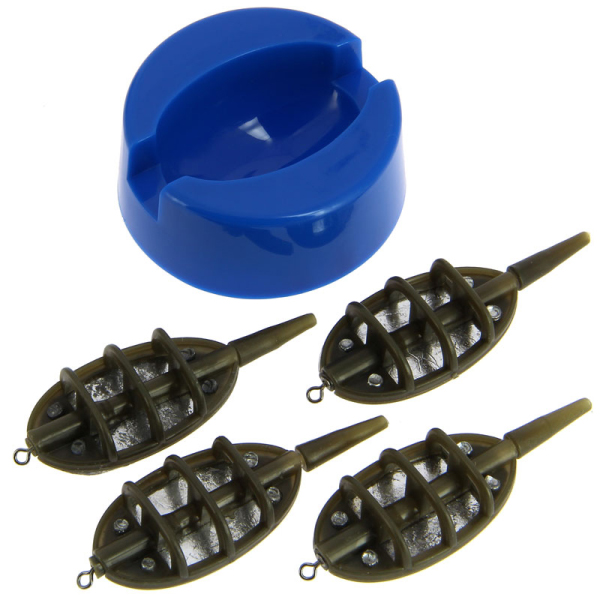 Ultimate Feeder Set met Shimano FX 4000 FC Molen - NGT 4+1 Inline Method Feeder Set