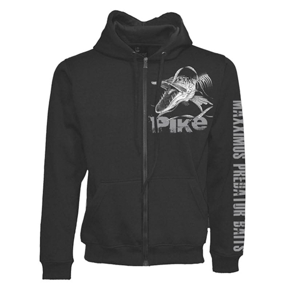 Fladen Hoody Jacket Angry Skeleton Pike Black