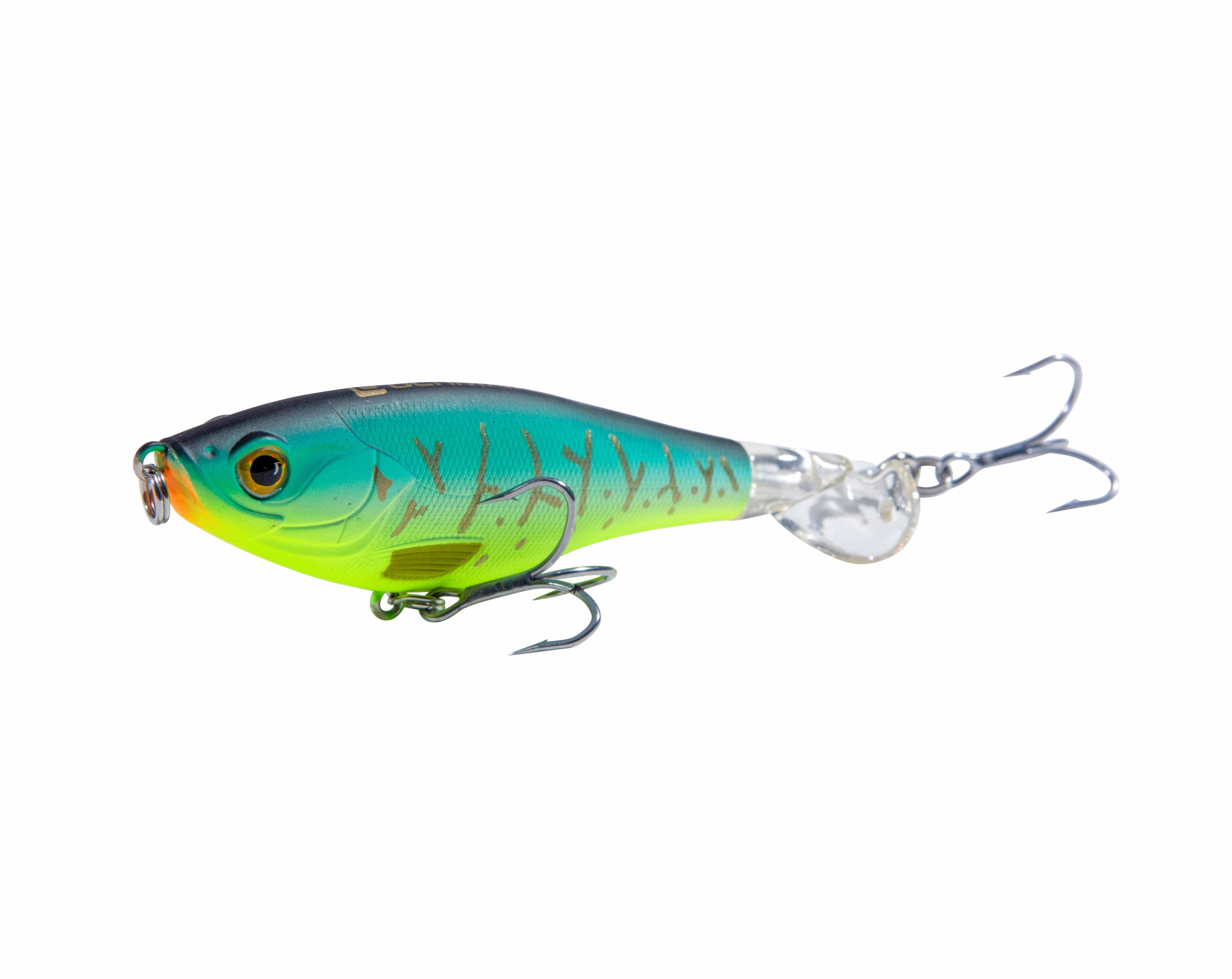 Ultimate X-Prop Oppervlakte Kunstaas 11cm (17g) - Chartreuse Tiger