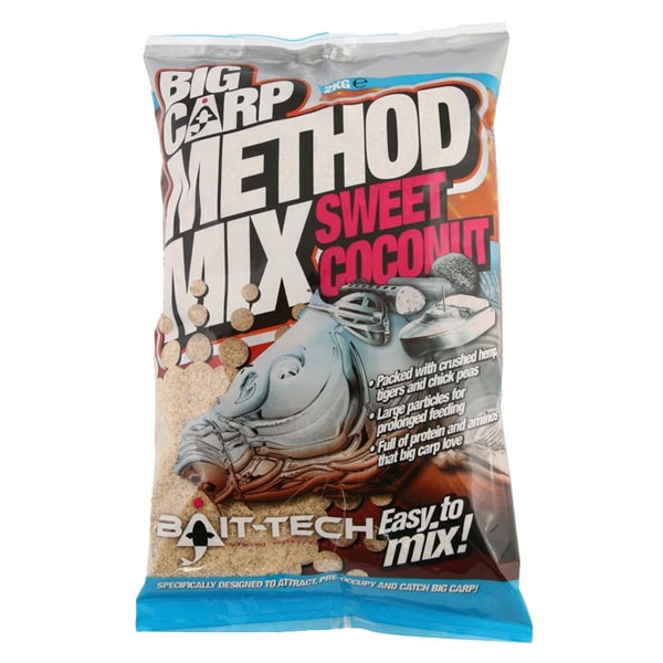 Bait-Tech Big Carp Method Mix Lokvoer (2kg) - Sweet Coconut