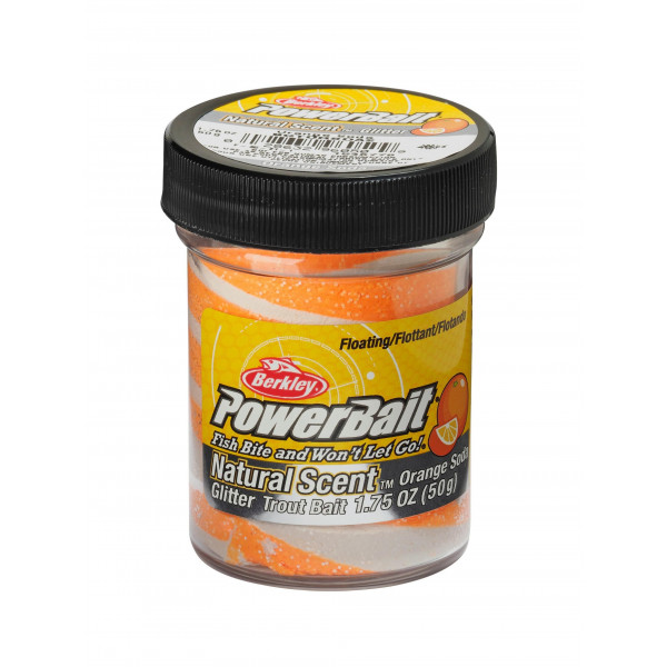 Berkley PowerBait® Trout Bait 50g - Orange Soda