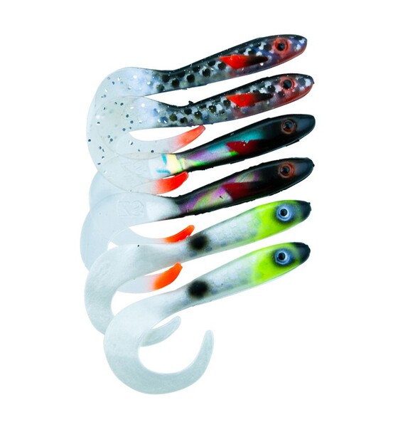 Svartzonker McRubber Tail Shad 11cm Mix Overcast (6 stuks)