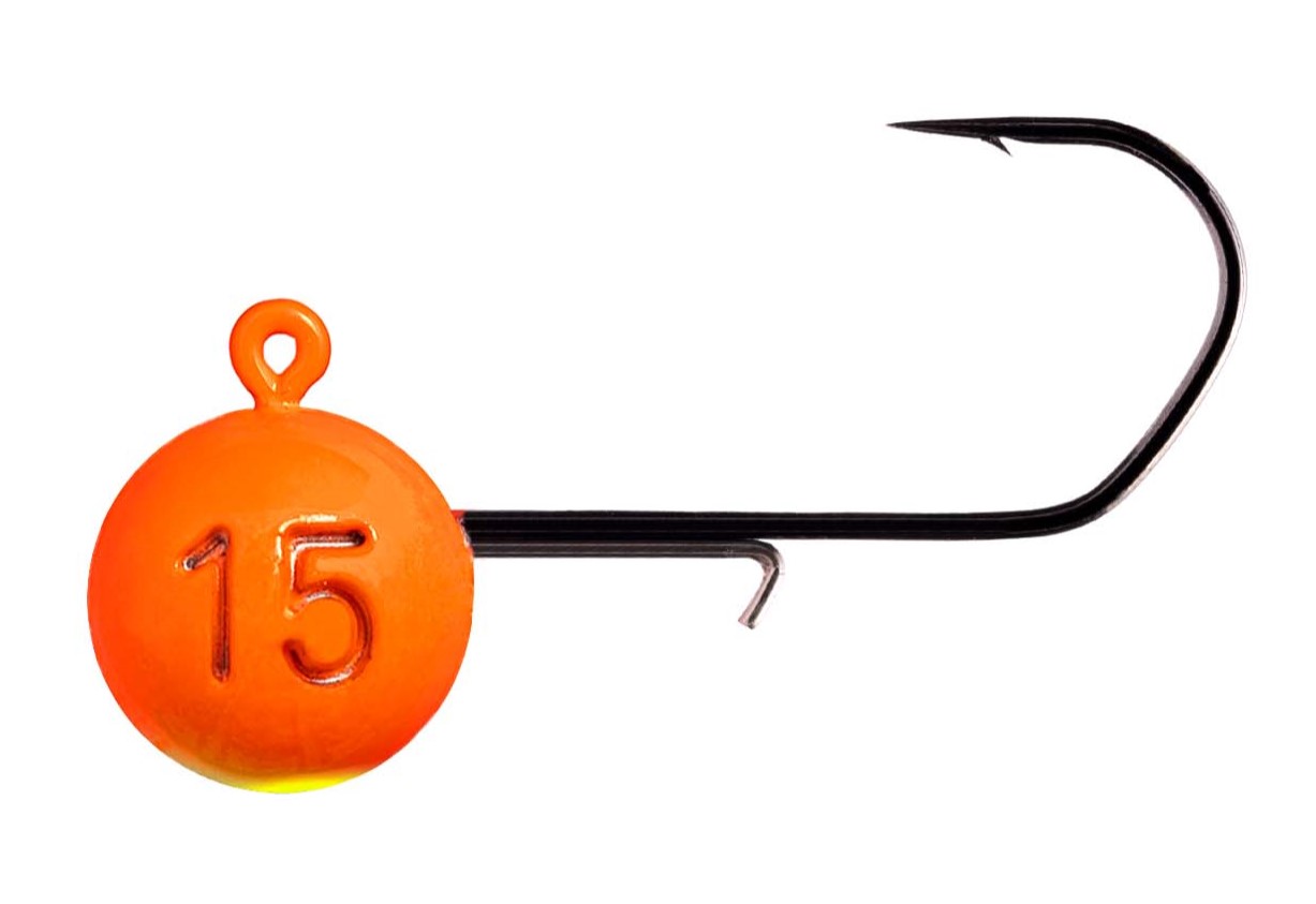 Monkey Lures Monkey Hook 1/0 Orange Loodkop (3 stuks)