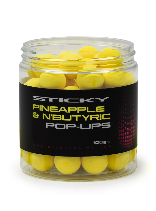 Sticky Baits Pineapple & N'Butyric Pop-Ups - Pineapple & N'Butyric Pop-Ups 12mm