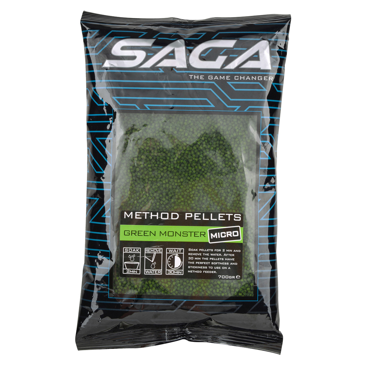 SAGA Method Micro Pellets 2mm (700g) - Green Monster