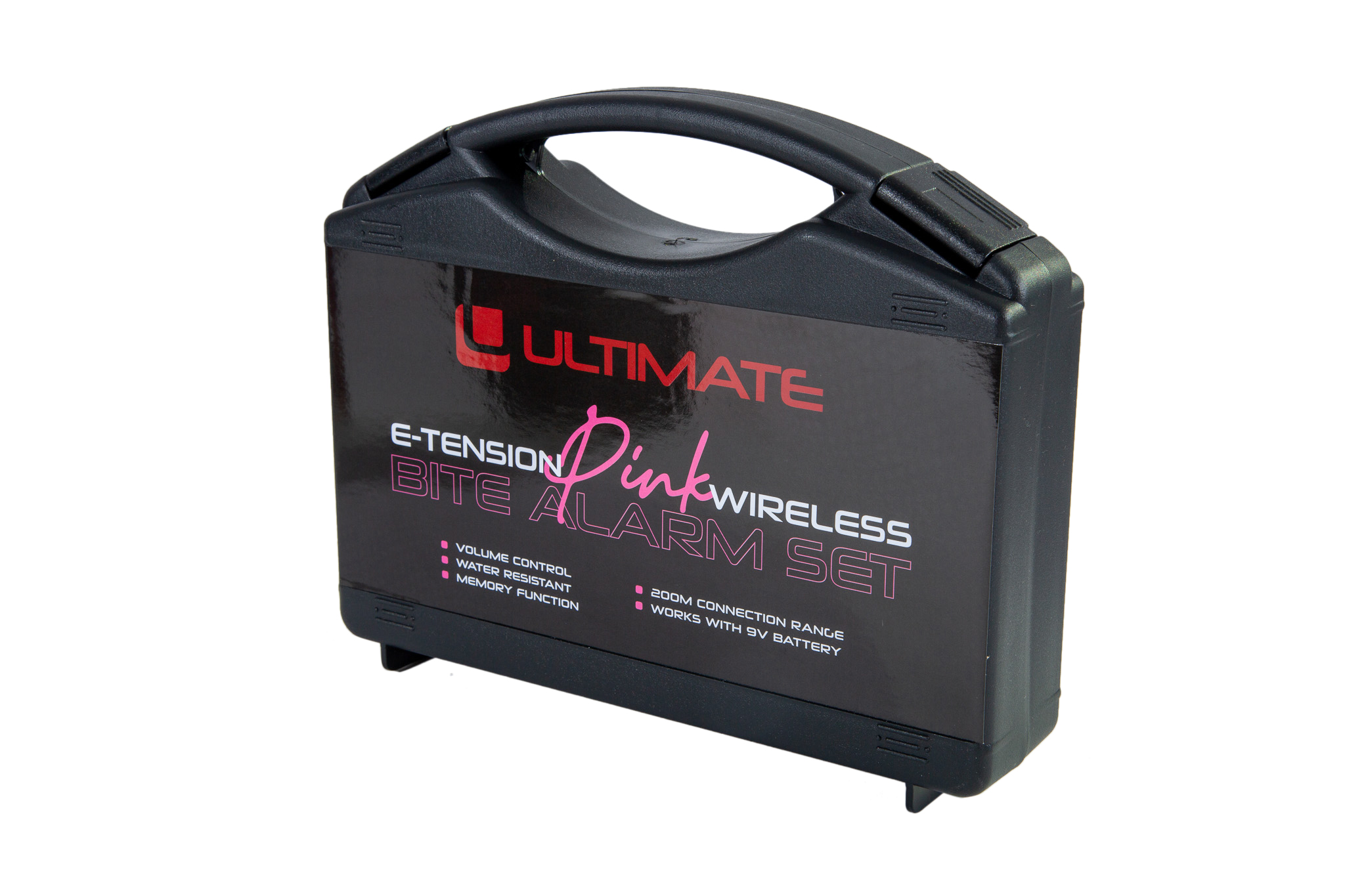 Ultimate E-Tension Pink Bite Alarm Set 3+1