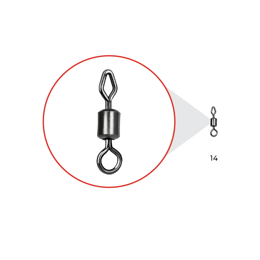 Nytro Connex Mixed-Eye Mini Feeder Swivel 14 (10 Stuks)