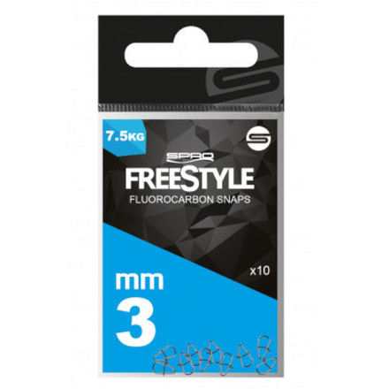 Spro Freestyle Reload Fluorocarbon Snaps, 10 st