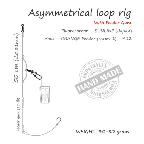 Life-Orange Feeder Rig Asymmetrical Loop Met Elastiek