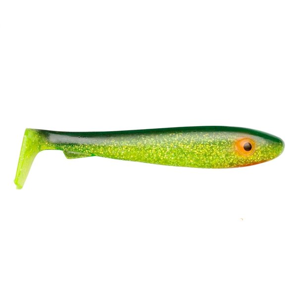 Svartzonker McRubber Bass 8cm, 10 stuks - C19 Black 'n Chartreuse