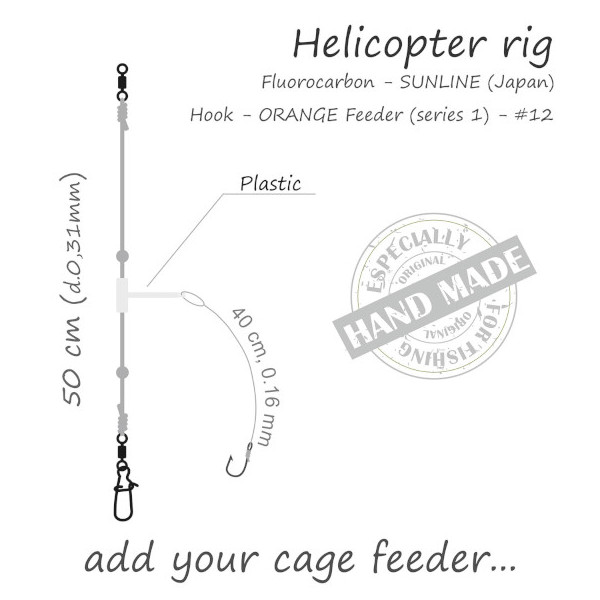 Life-Orange Feeder Rig Helicopter Zonder Feeder