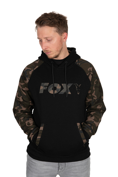 Fox Raglan Hoodie Black/Camo