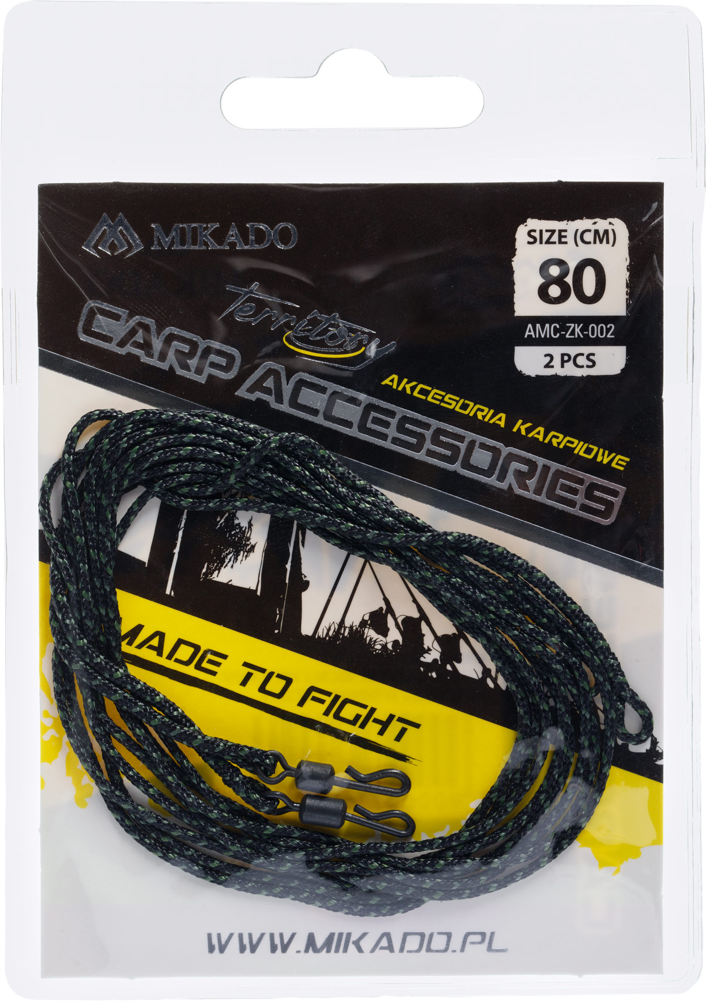 Mikado Karper Leader Leadcore Quick Change Swivel 80cm (2 stuks)