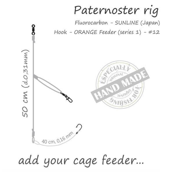 Life-Orange Feeder Rig Paternoster Zonder Feeder