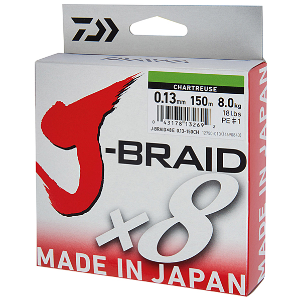 Daiwa J-Braid X8 gevlochten lijn