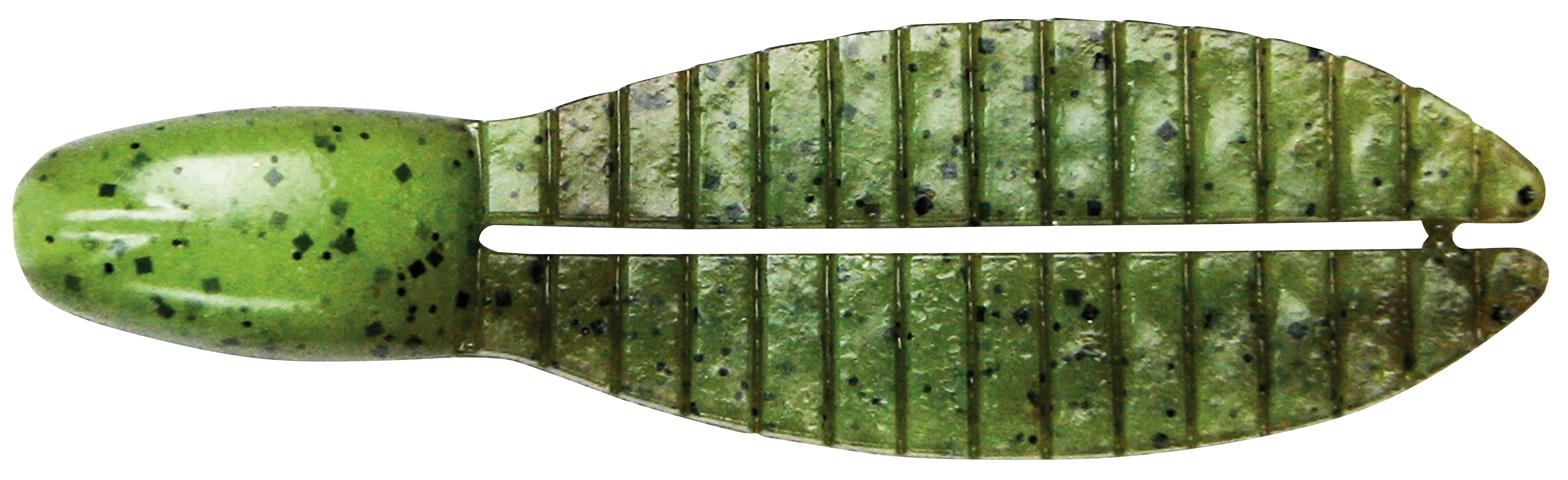 Keitech Flex Chunk Medium 3 inch (7,6cm) - 401-Green Pumpkin Chartreuse Under