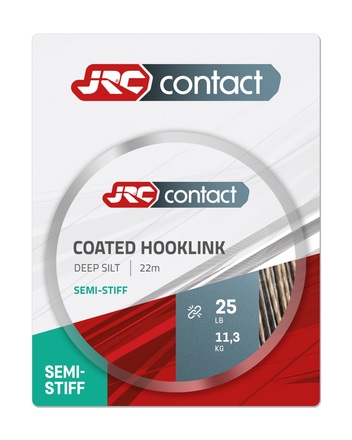 JRC Contact Coated Hooklink Semi Stiff Deep Silt (22m)