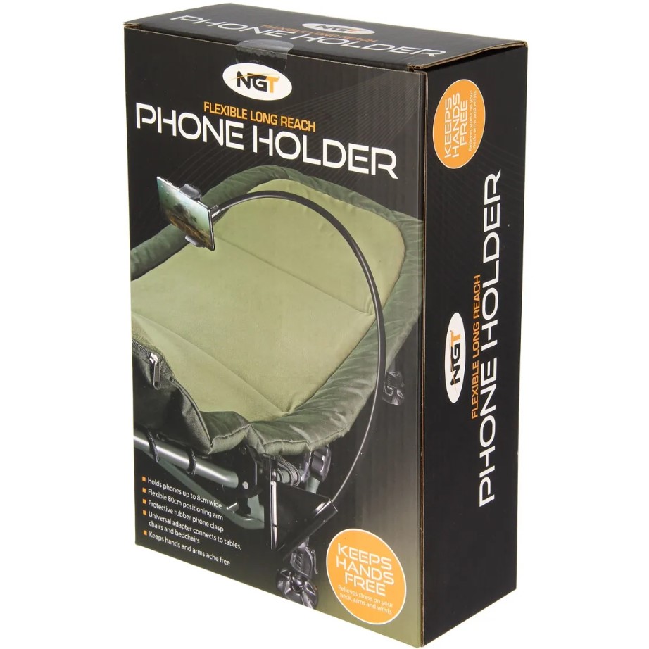 NGT Phone Holder With Chair Adaptor And Flexi Arm