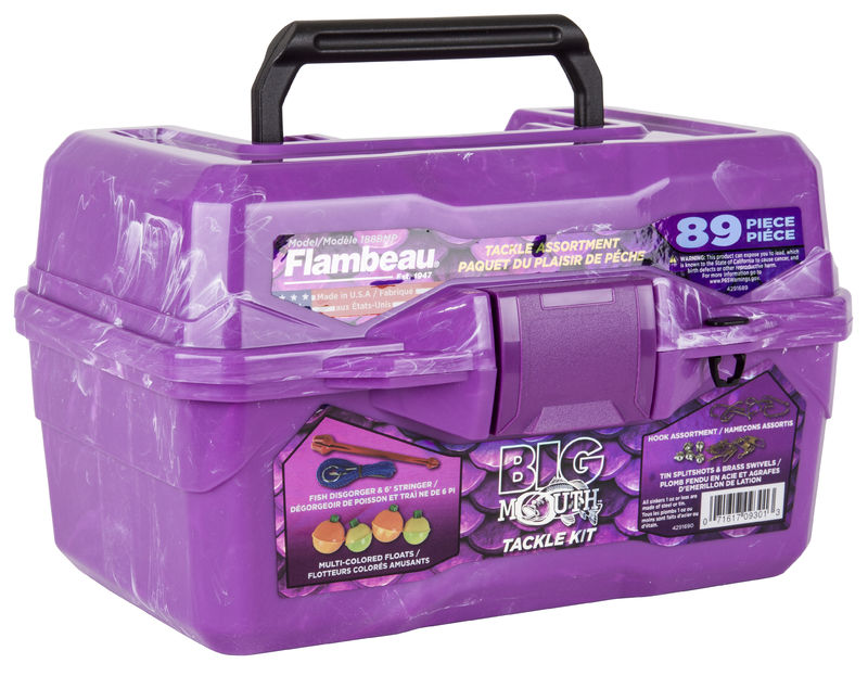 Flambeau Big Mouth Tackle Box Kit Viskoffer - Purple Swirl