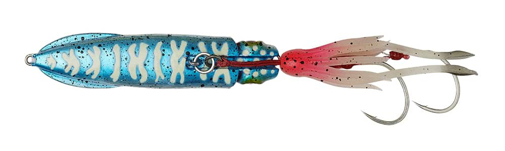 Savage Gear Swim Squid Inchiku Zeevis Kunstaas 9cm (120g) - Blue Pink Glow