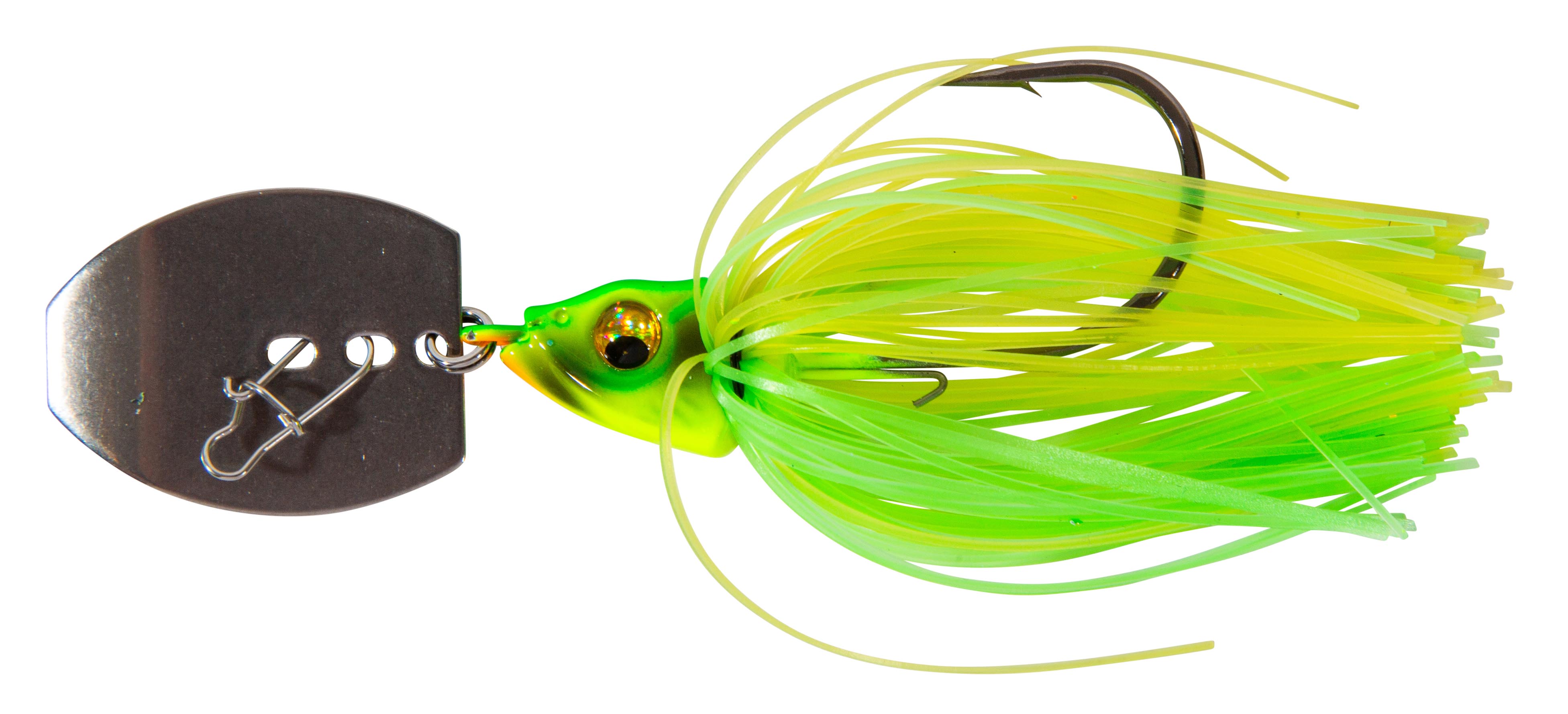 Ultimate Tungsten Blade Jig - Chartreuse Tiger