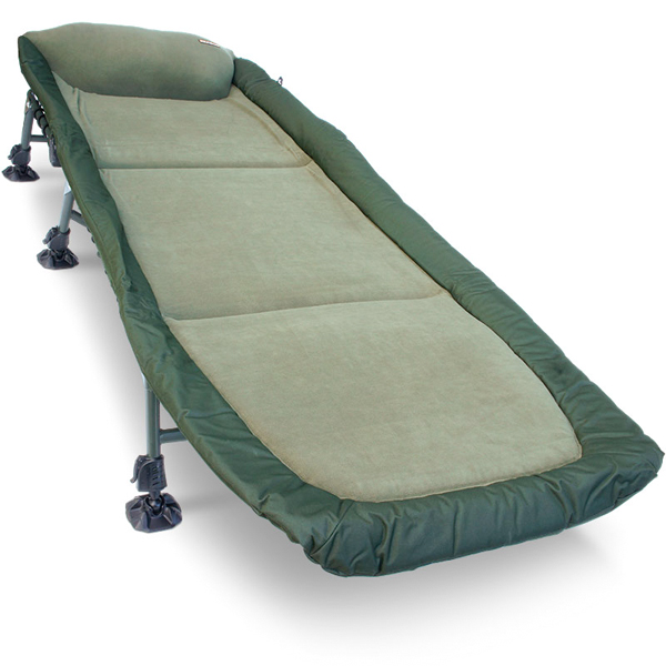 NGT Classic Bedchair met Recliner, voorzien van Micro Fleece