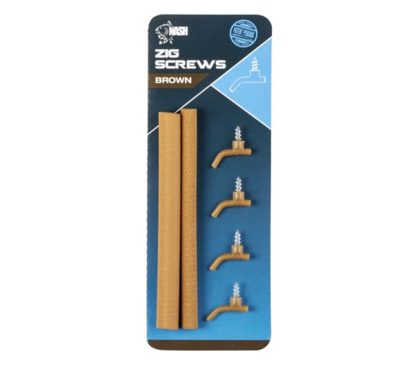 Nash Zig Screw Kit Small (4 stuks) - Brown