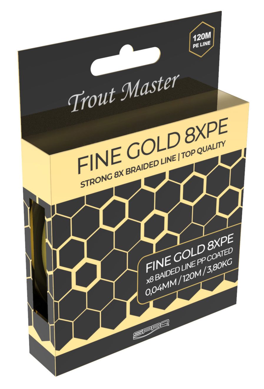 Spro Trout Master Fine Gold X8 PE Gevlochten Lijn (120m)