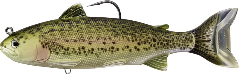 Livetarget Lures Trout (Adult) Swimbait Sinkend 16.5cm (71g) - Olive/Red