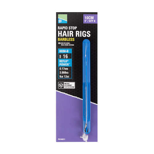Preston KKM-B Mag Store Rapid Stop Hair Rigs 10cm (8pcs)